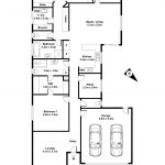 2D Balck & White Floor Plan